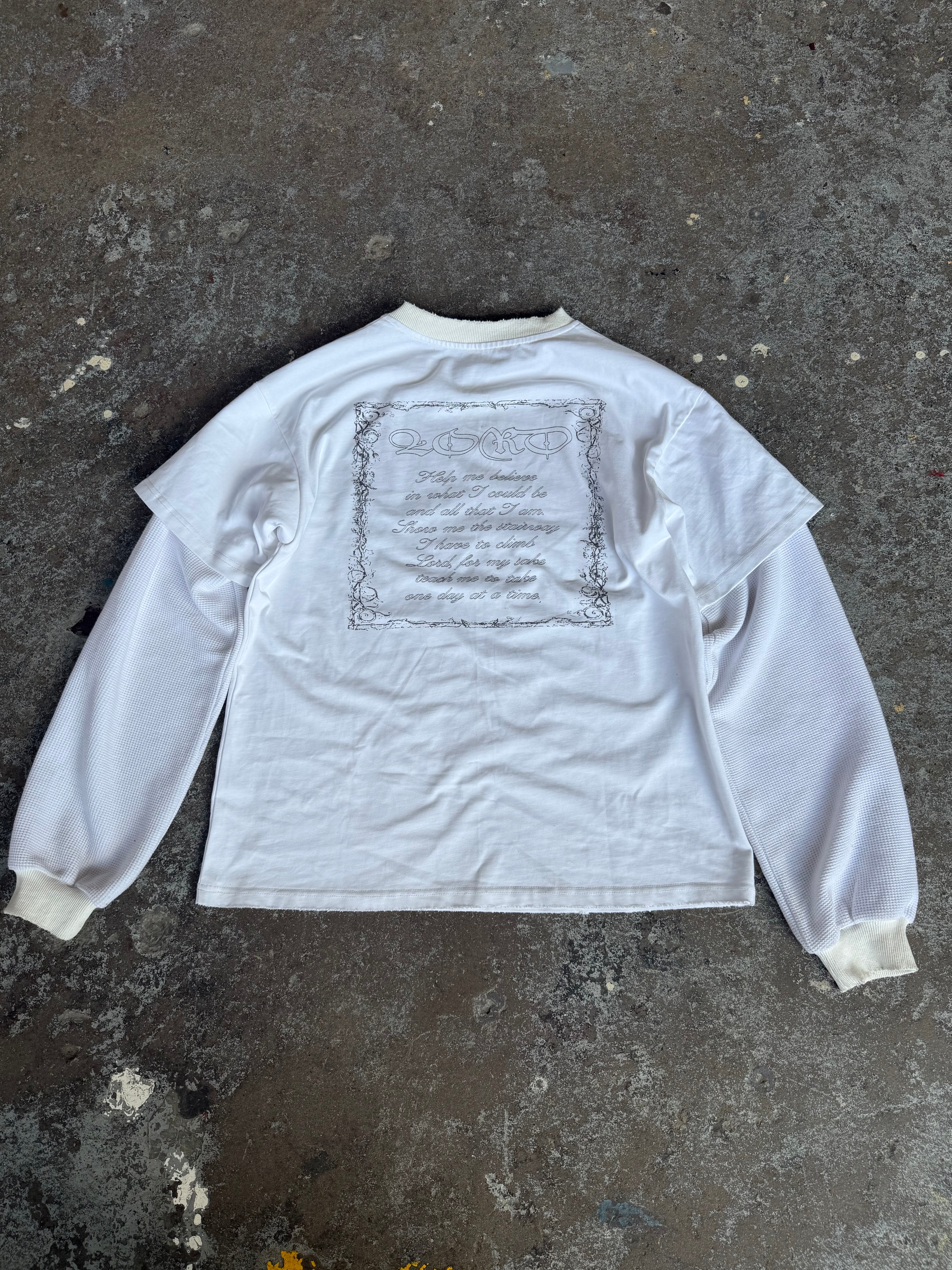 “ONE DAY AT A TIME” LAYERED TEE
