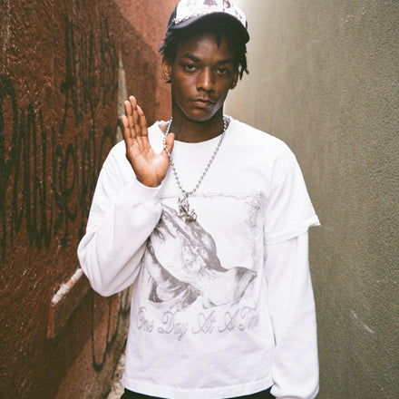 “ONE DAY AT A TIME” LAYERED TEE