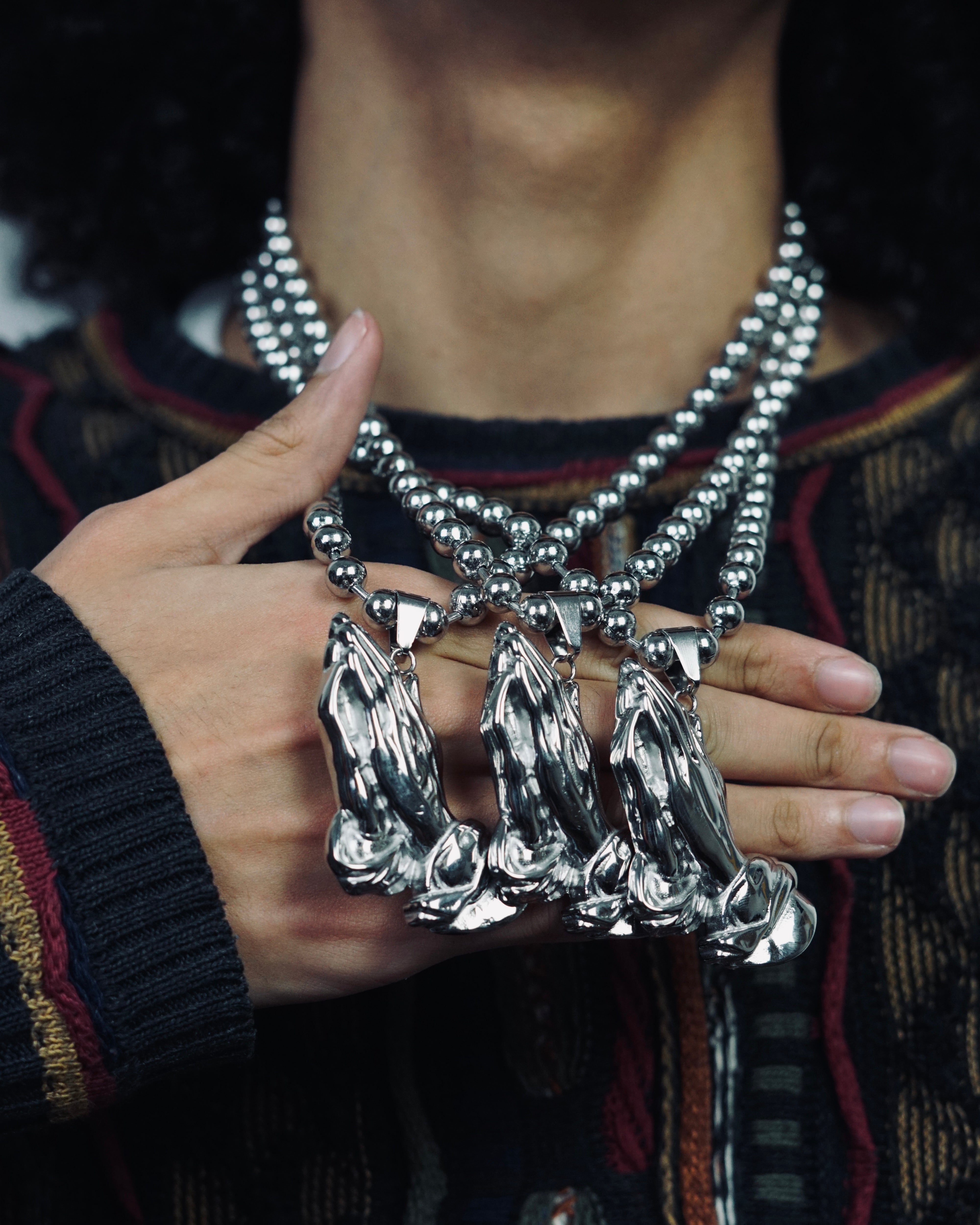 SILVER “PRAYER” CHAIN
